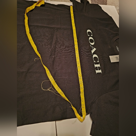 Coach Mens  Black Tee with Logo - Picture 5 of 6